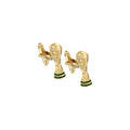 Football world cup cufflinks in gold