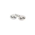 best man silver cufflinks